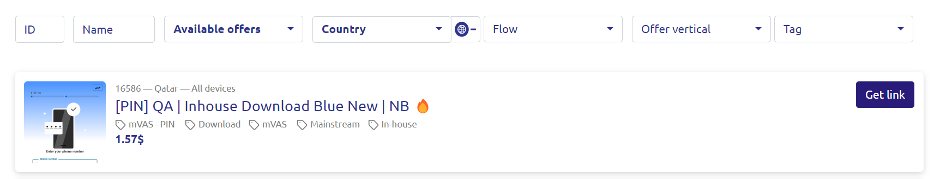 Immediately available offers